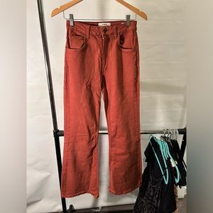 Burnt orange flare Jeans